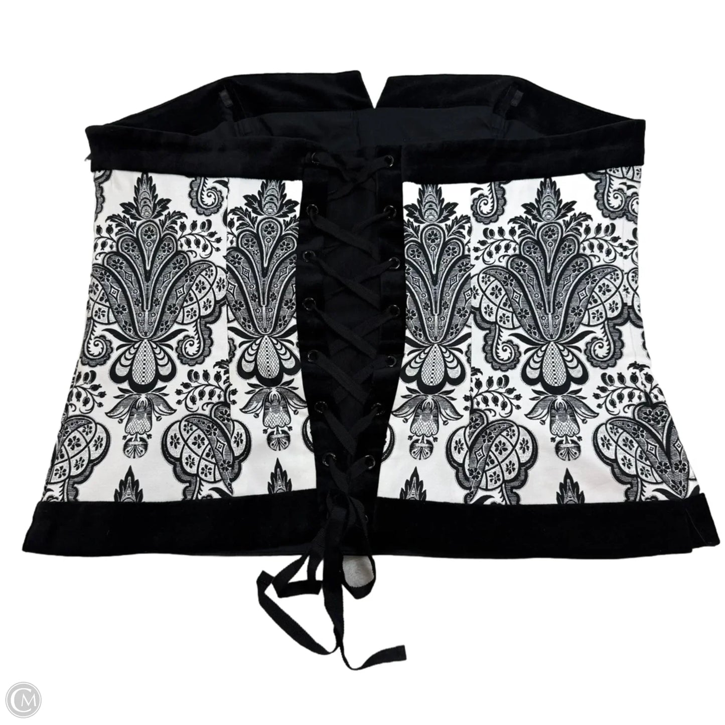 Corset Tank Top By White House Black Market In Paisley Print, Size: Xl