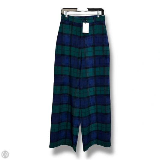 Pants Wide Leg By Sugar Lips In Plaid Pattern, Size: M