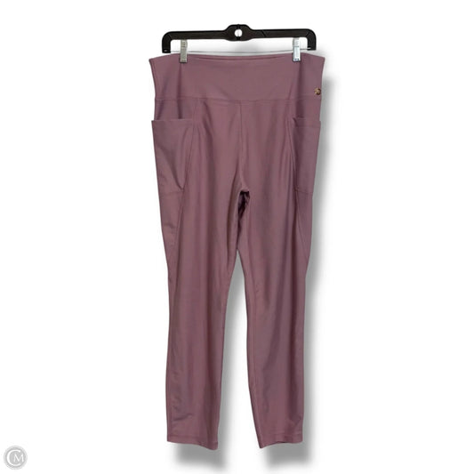 Athletic Leggings By Jones New York In Mauve, Size: 1x