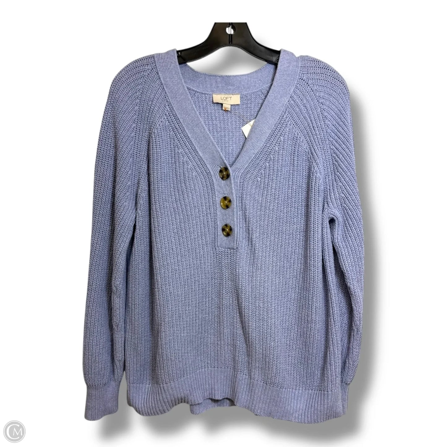 Sweater By Loft In Blue, Size: L