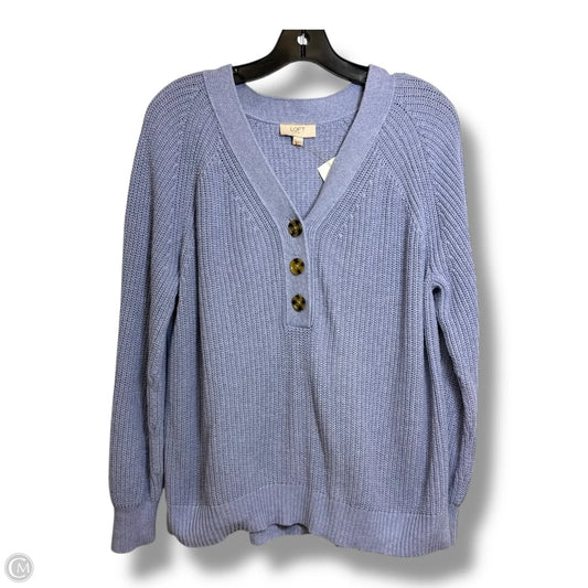 Sweater By Loft In Blue, Size: L