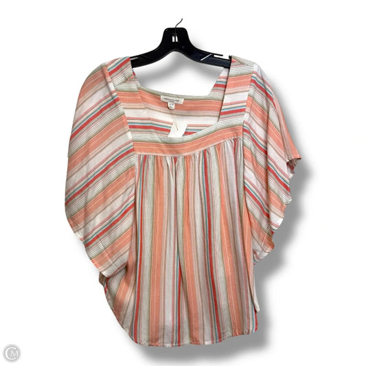 Top Short Sleeve By Beachlunchlounge In Striped Pattern, Size: S