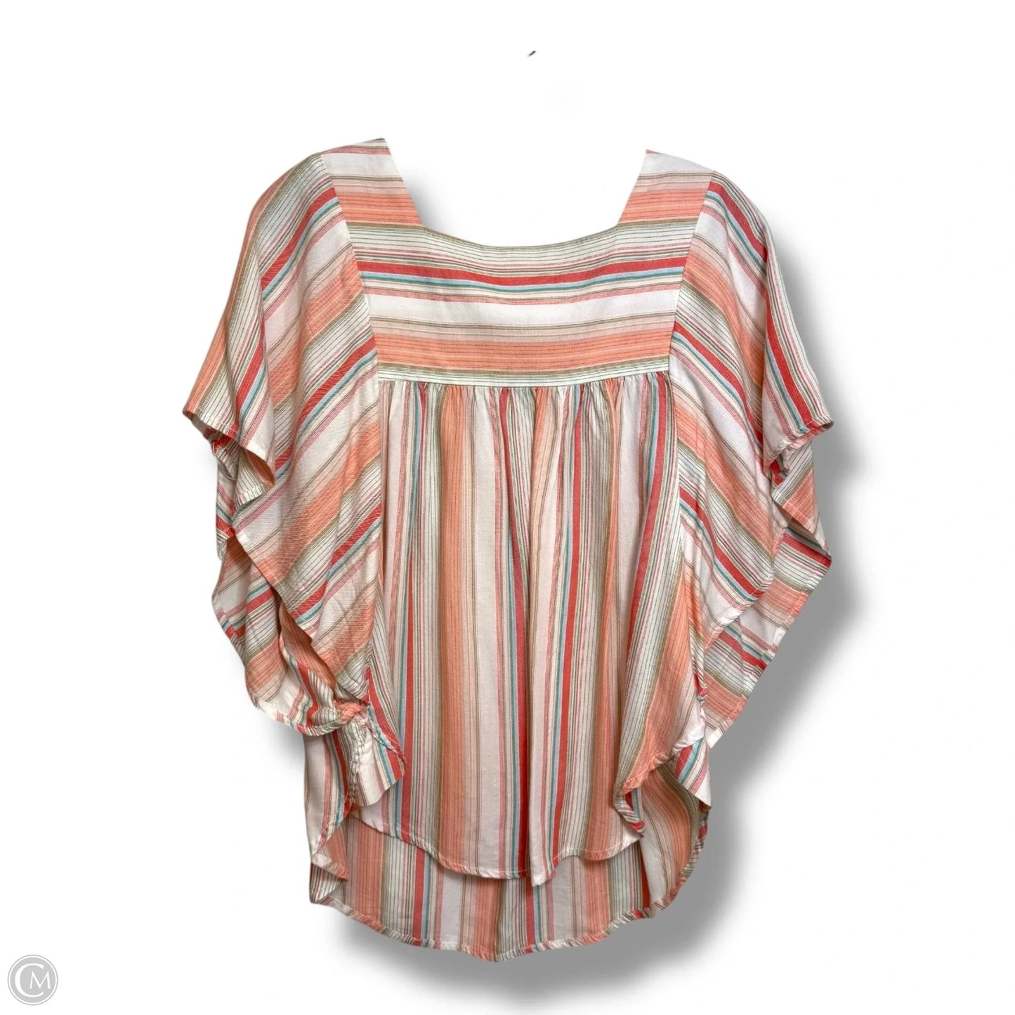 Top Short Sleeve By Beachlunchlounge In Striped Pattern, Size: S