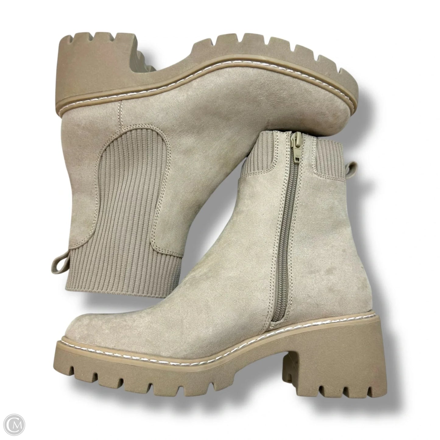 Boots Ankle Flats By No Boundaries In Beige, Size: 7