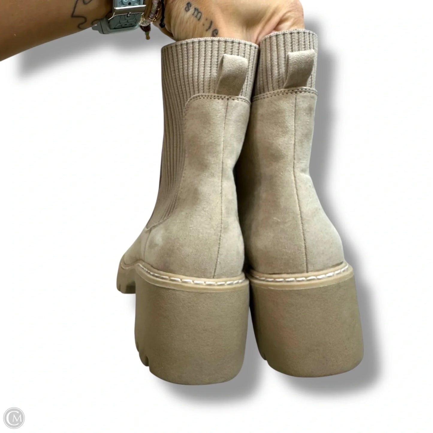 Boots Ankle Flats By No Boundaries In Beige, Size: 7