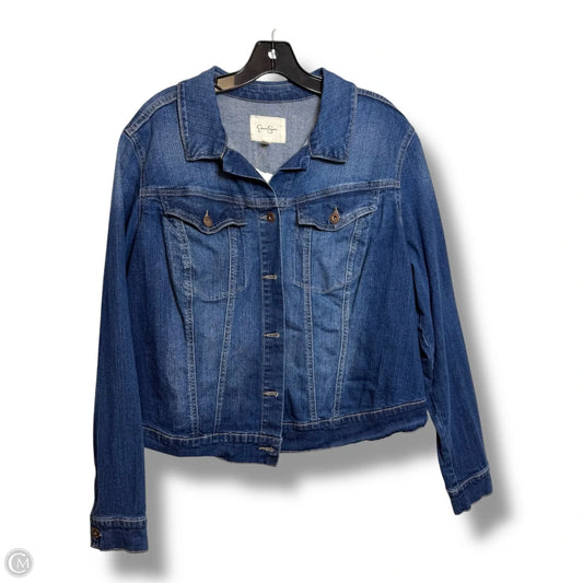 Jacket Denim By Jessica Simpson In Blue Denim, Size: 1x