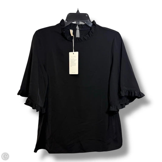 Top Short Sleeve By Cme In Black, Size: S