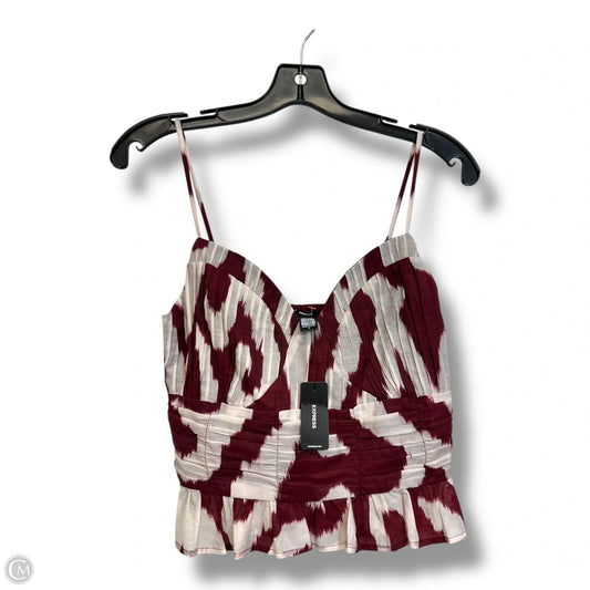 Tank Top By Express In Maroon, Size: S