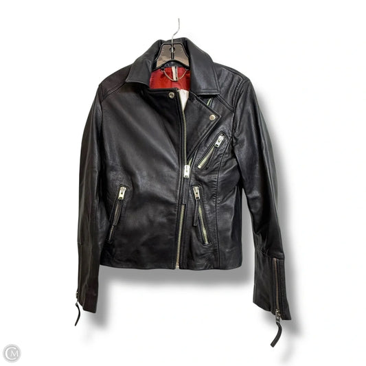 Jacket Moto By Top Shop In Black, Size: 4