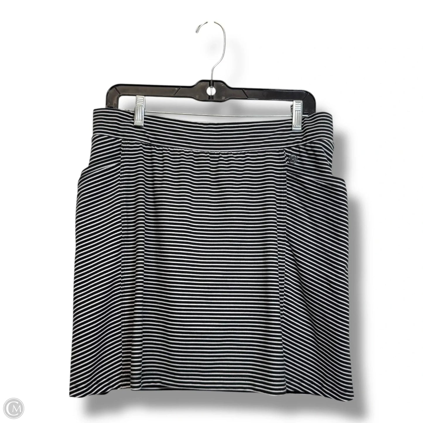 Skort By Talbots In Striped Pattern, Size: M