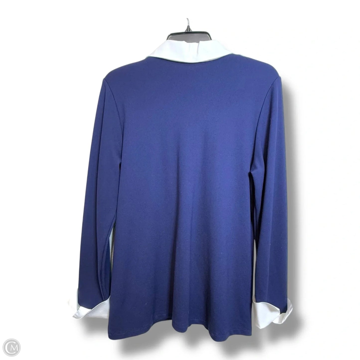Top Long Sleeve By Jones New York In Navy, Size: L