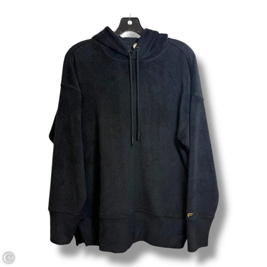Athletic Top Long Sleeve Hoodie By Fabletics In Black, Size: S