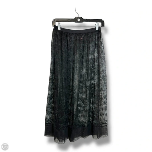 Sheer overlay Skirt Midi By Victorias Secret In Black, Size: M