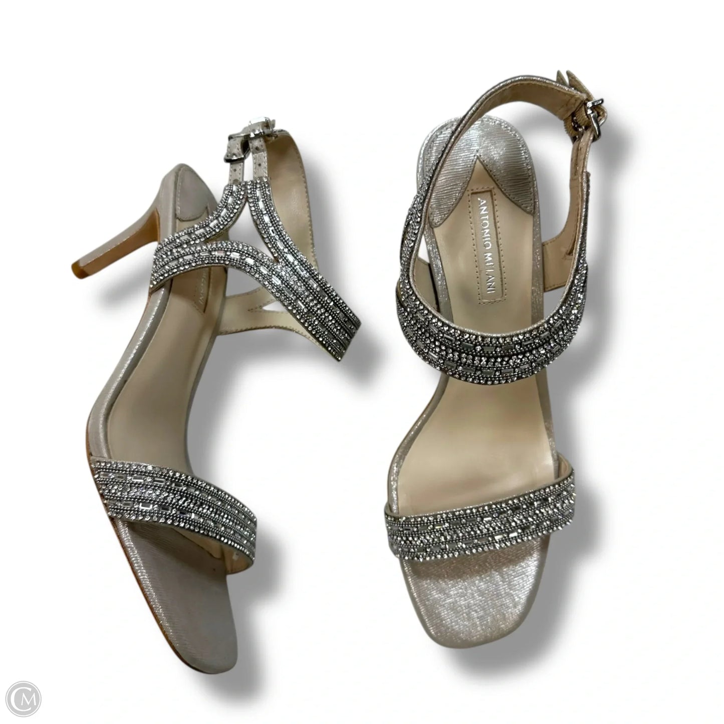 Shoes Heels Stiletto By Antonio Melani In Silver, Size: 9