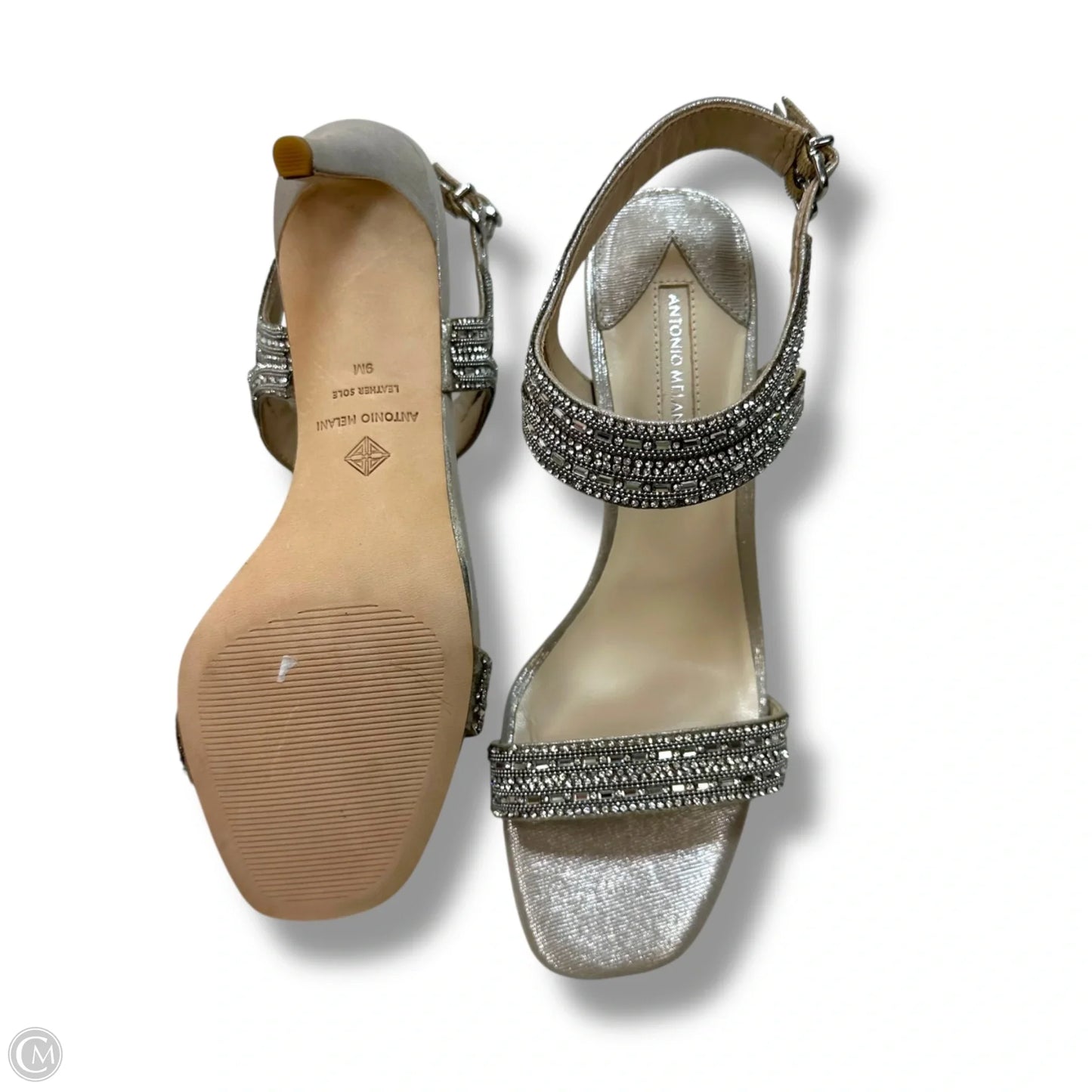 Shoes Heels Stiletto By Antonio Melani In Silver, Size: 9