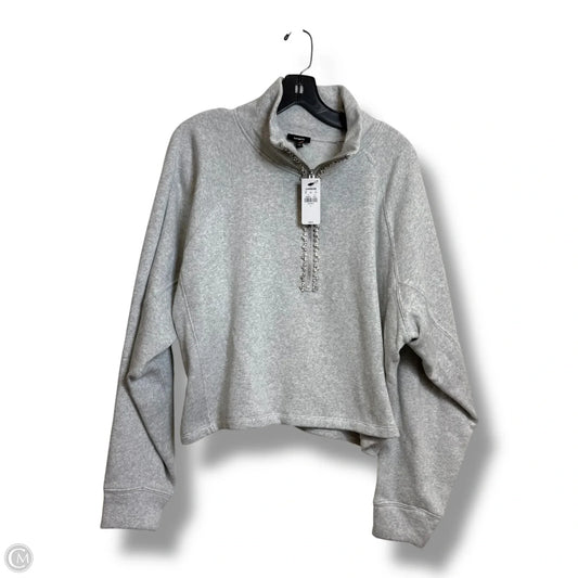 Top Long Sleeve By Express In Grey, Size: L