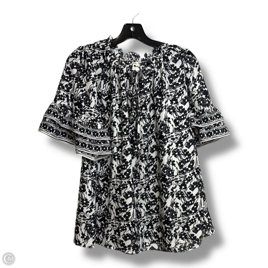 Top Short Sleeve By Max Studio In Black, Size: 1x