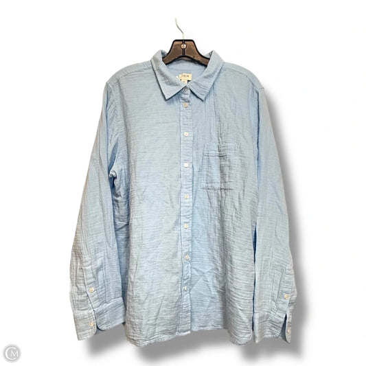 Top Long Sleeve By J. Crew In Blue, Size: Xl