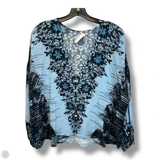 Top Long Sleeve By Free People In Blue, Size: Xs