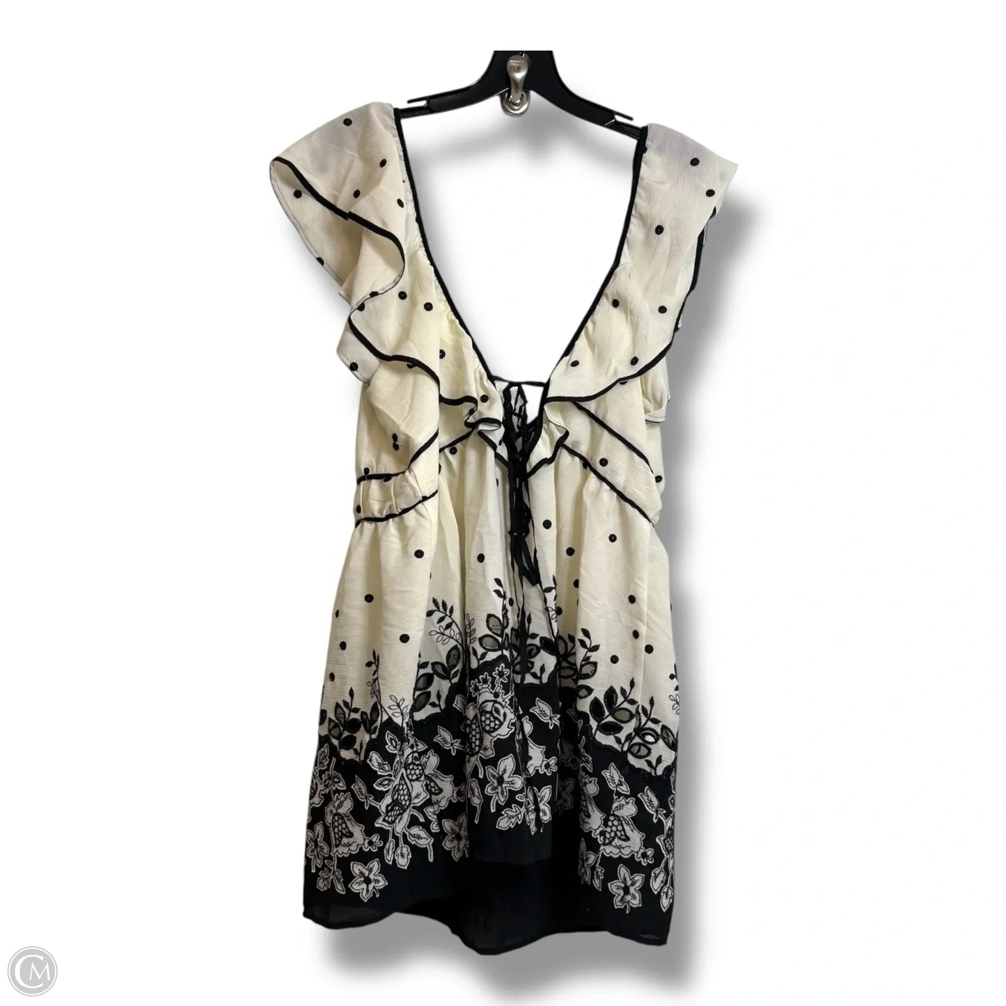 Top Sleeveless By Anthropologie In Ivory, Size: L