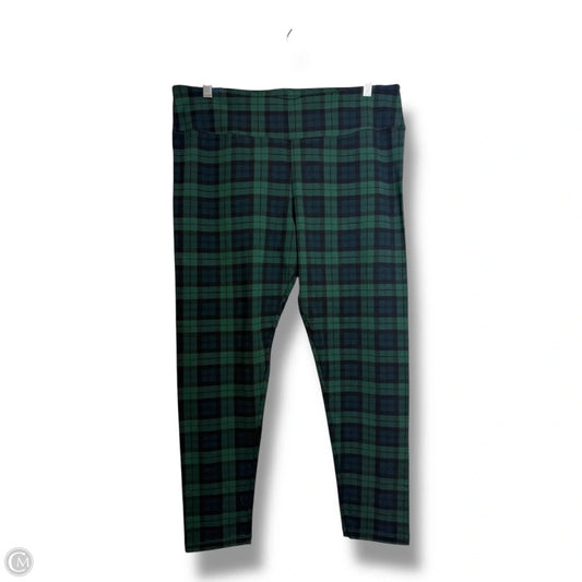 Pants Leggings By J. Crew In Plaid Pattern, Size: Xl