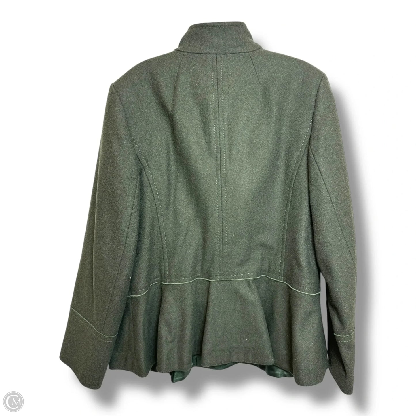 Jacket Blazer By Banana Republic In Green, Size: Xl
