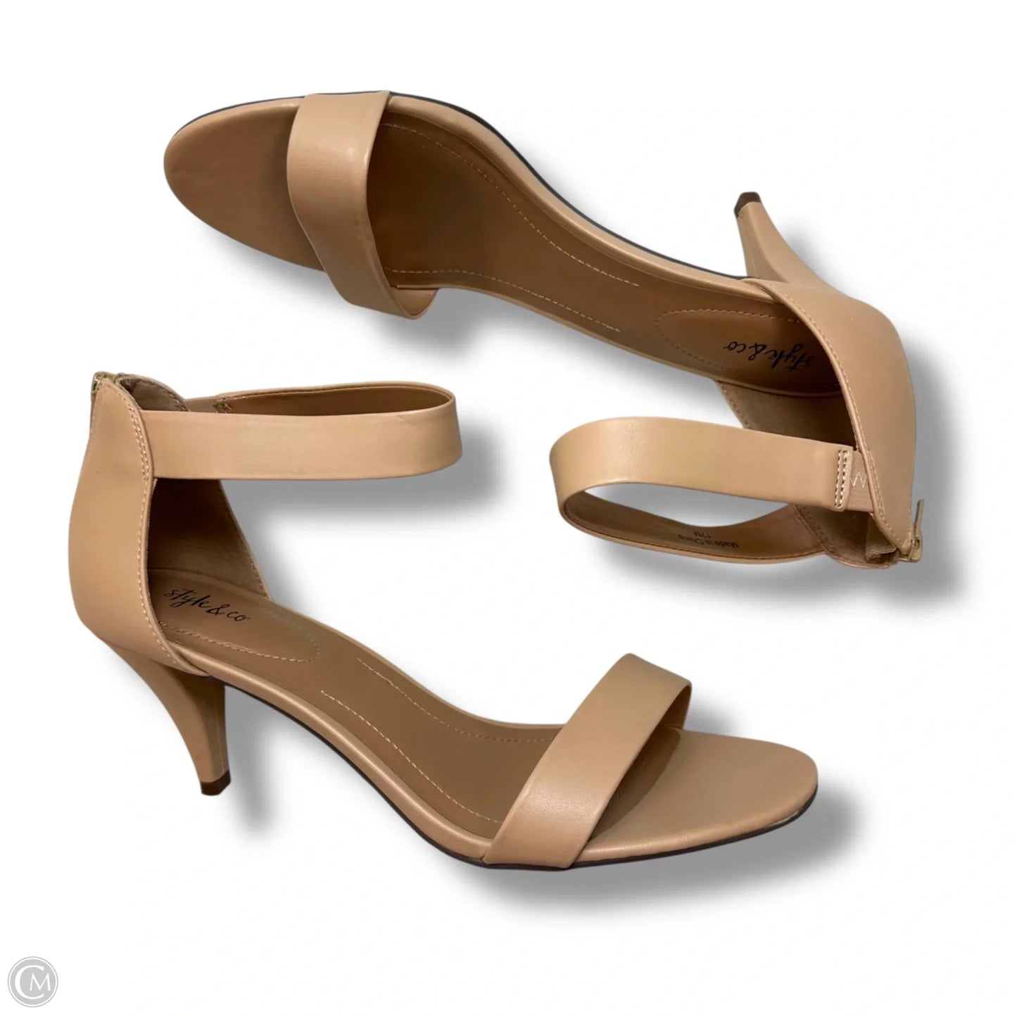 Shoes Heels Kitten By Style And Company In Tan, Size: 12