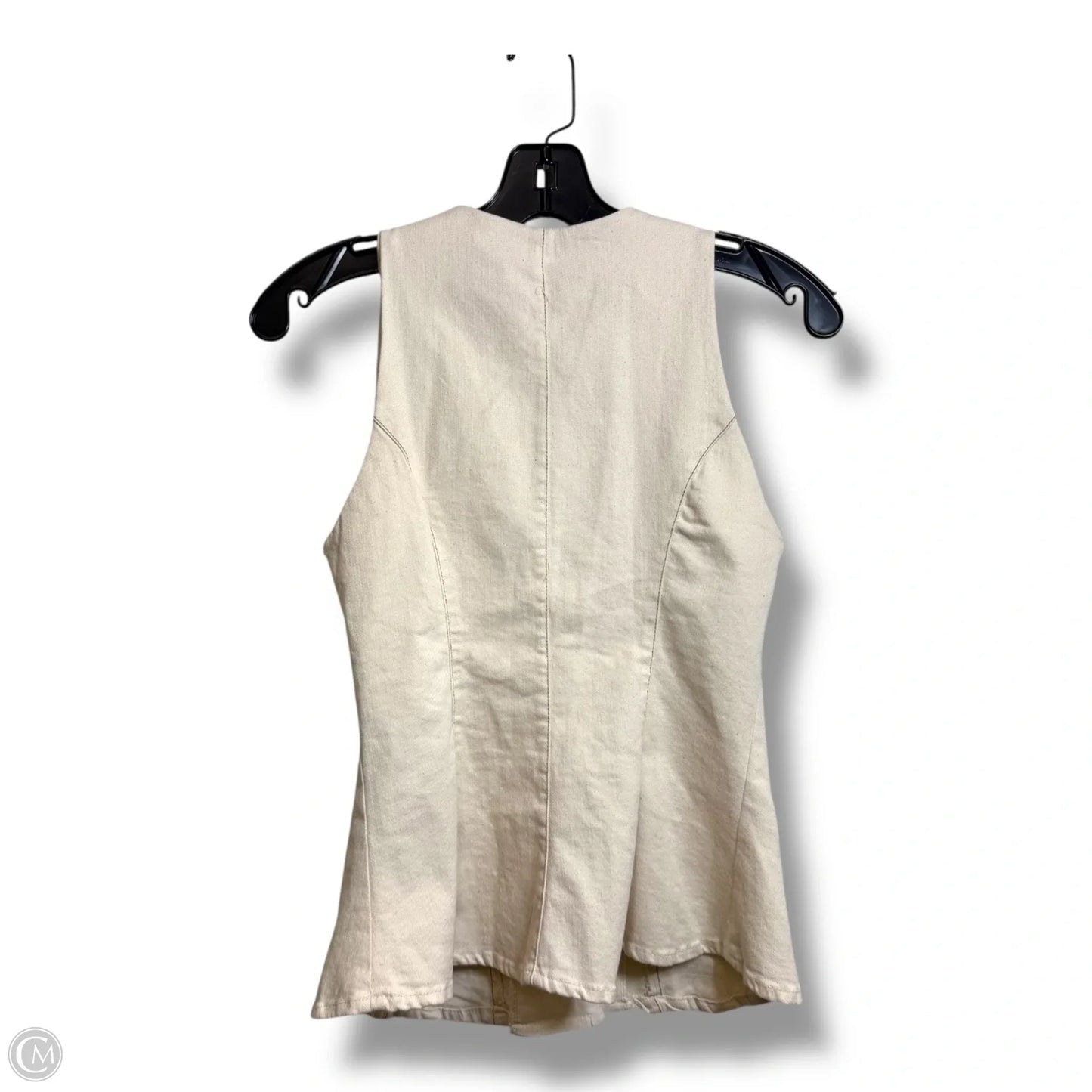 Top Sleeveless By Zara In Ivory, Size: S