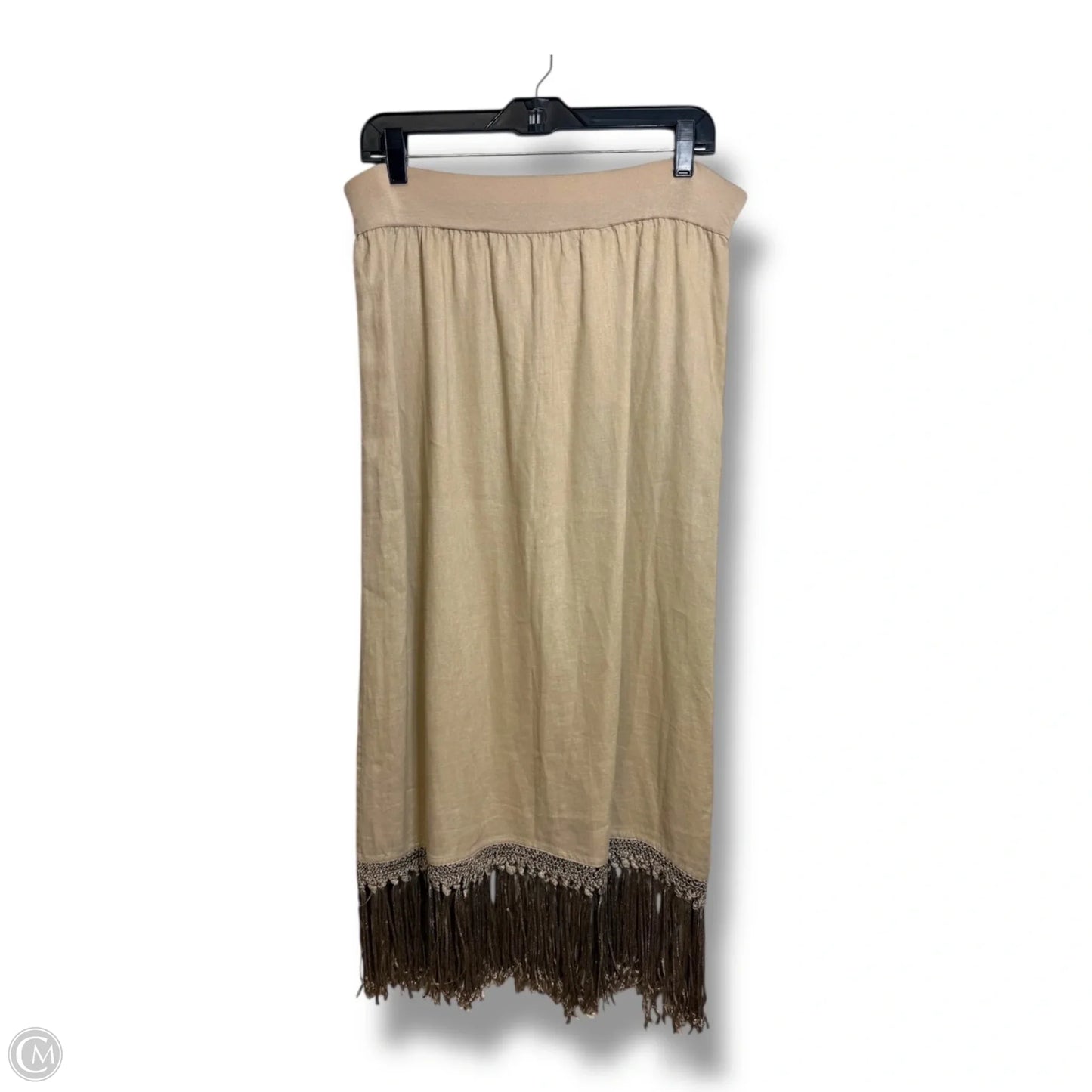 Skirt Midi By Chicos In Beige, Size: S