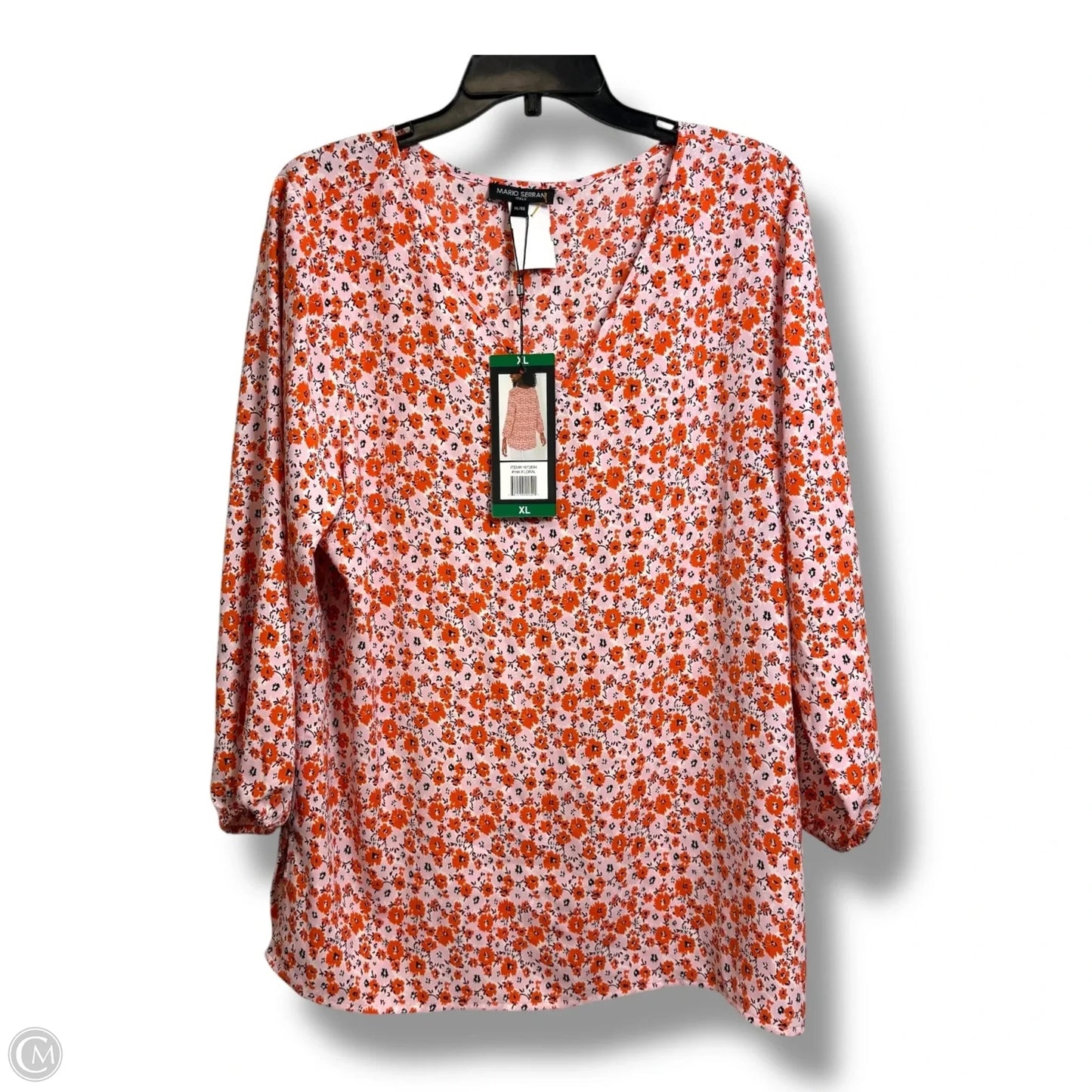 Top Long Sleeve By Cmf In Floral Print, Size: Xl