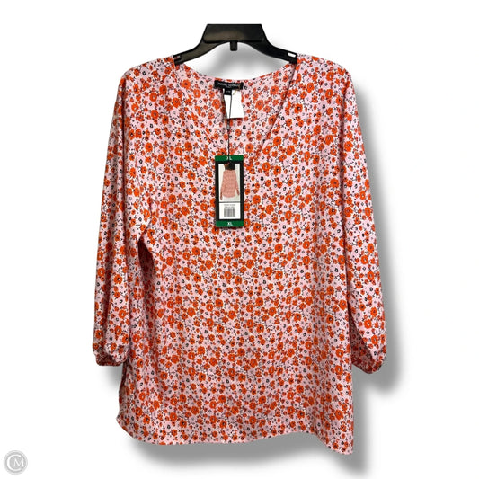 Top Long Sleeve By Cmf In Floral Print, Size: Xl