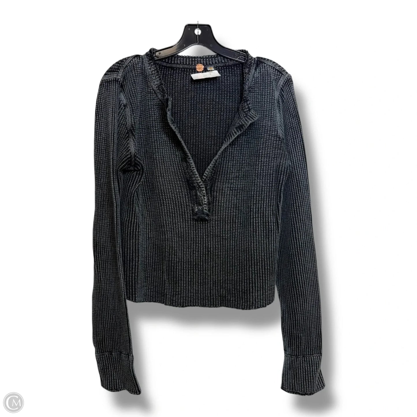 Top Long Sleeve By Free People In Black, Size: Xl