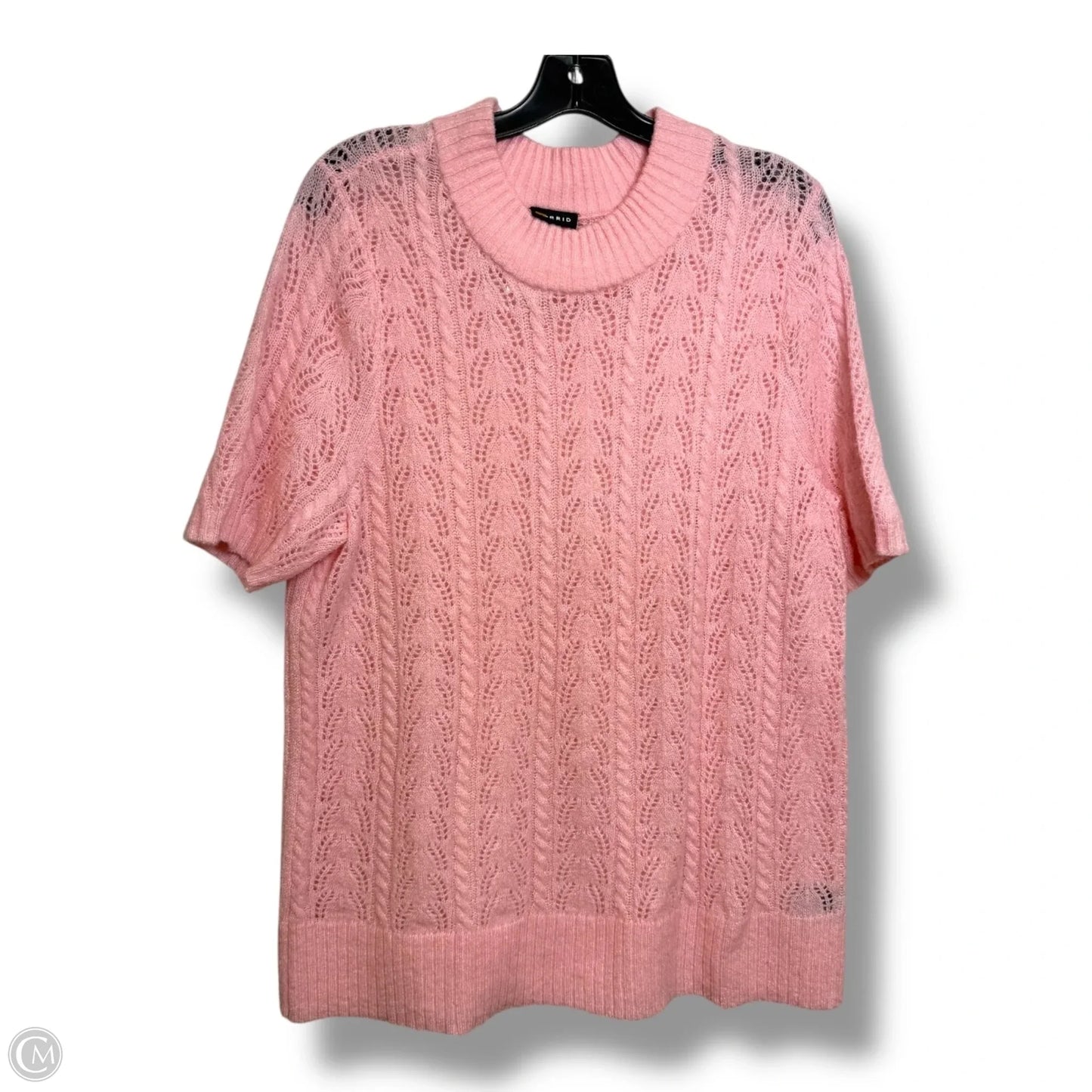Sweater Short Sleeve By Torrid In Pink, Size: 1x