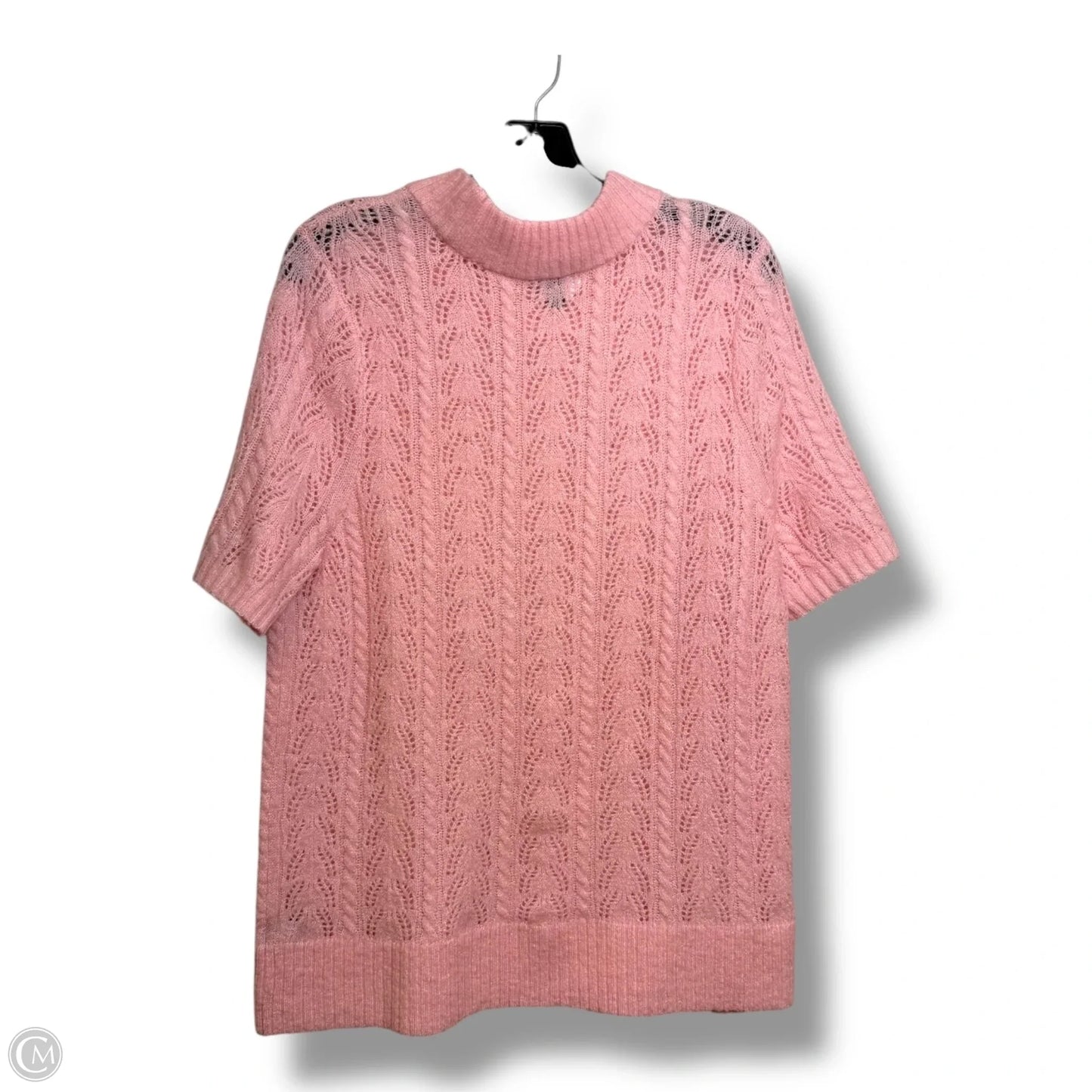 Sweater Short Sleeve By Torrid In Pink, Size: 1x