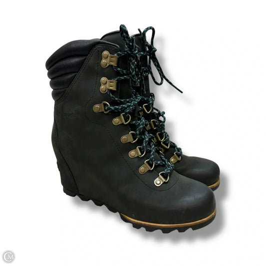 Boots Ankle Heels By Sorel In Black, Size: 7.5