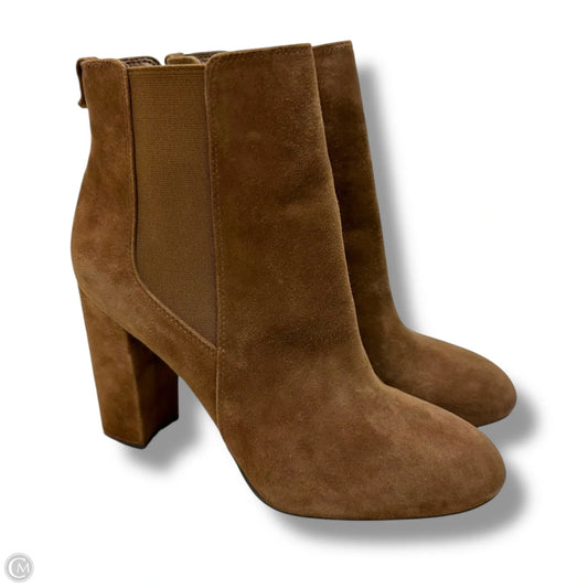 Boots Ankle Heels By Sam Edelman In Tan, Size: 8.5