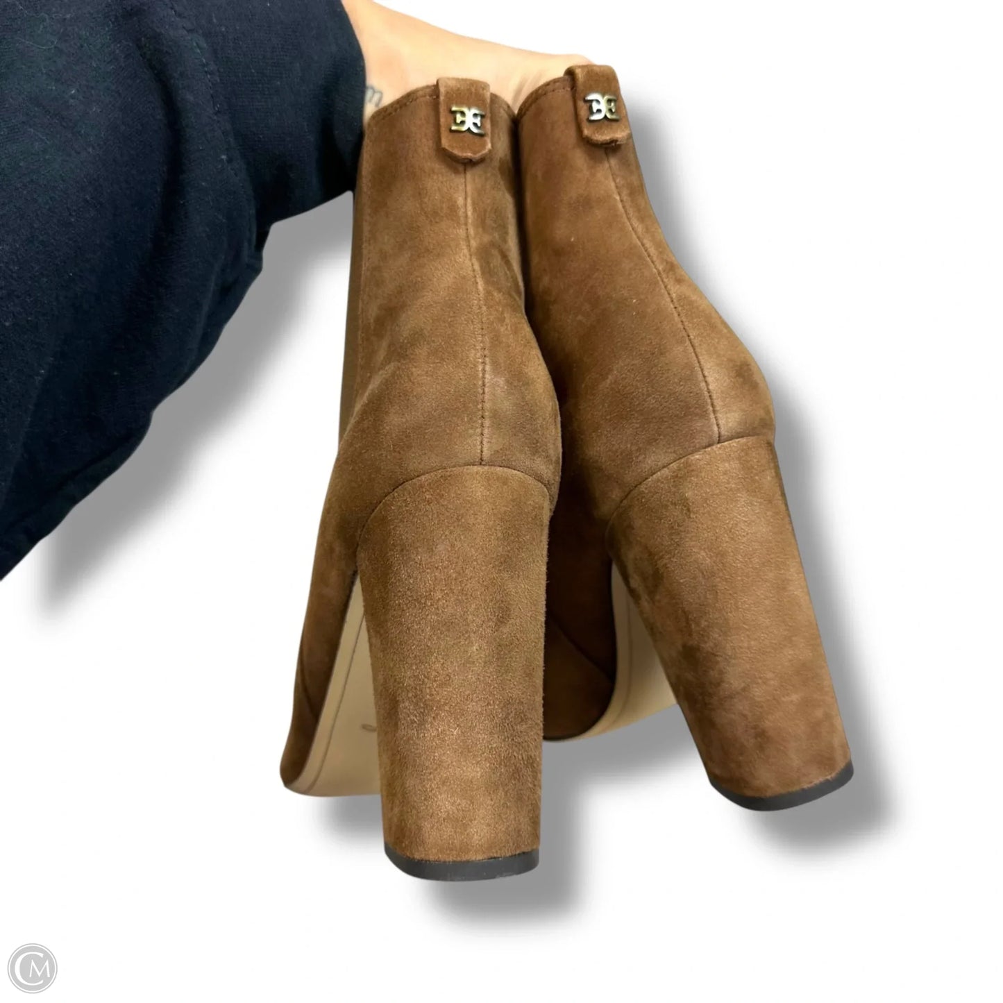 Boots Ankle Heels By Sam Edelman In Tan, Size: 8.5