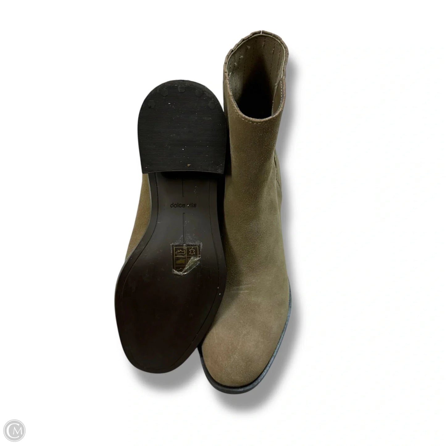 Boots Ankle Heels By Dv In Beige, Size: 7.5
