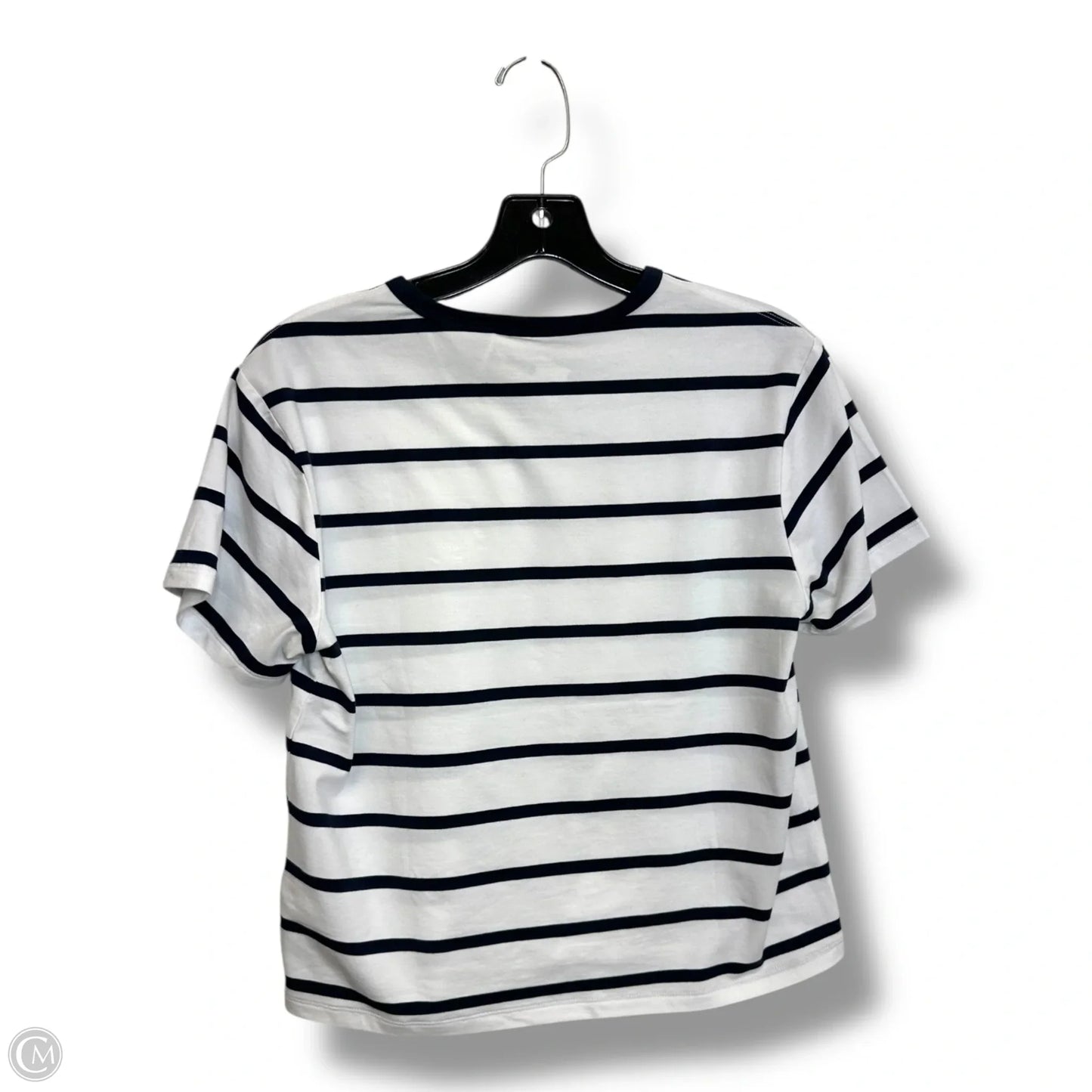 Athletic Top Short Sleeve By Athleta In Striped Pattern, Size: Xs