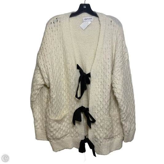 Cardigan By First Love In Ivory, Size: Xl