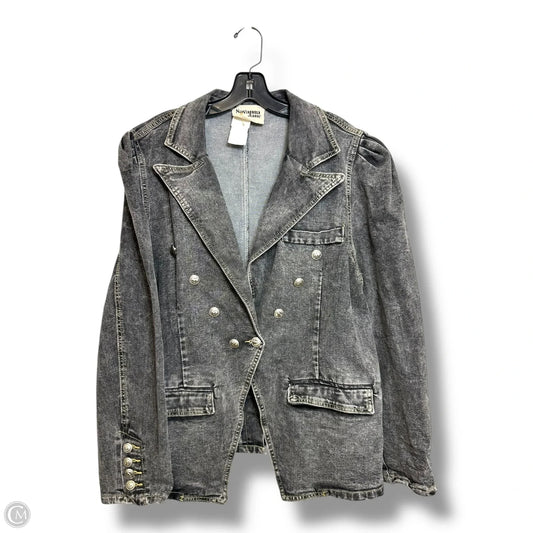 Jacket Denim By Savanna Jane In Black Denim, Size: 1x