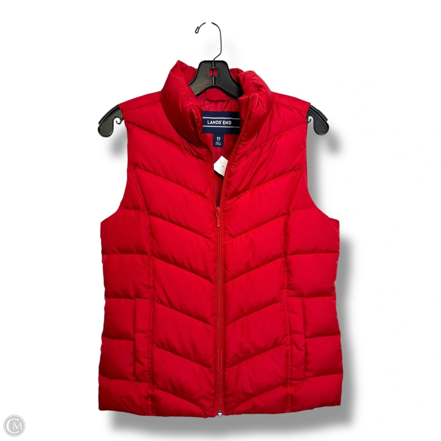 Vest Puffer & Quilted By Lands End In Red, Size: Xs