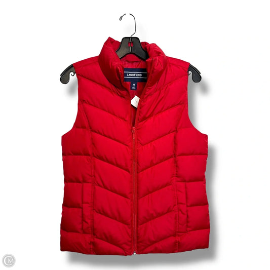 Vest Puffer & Quilted By Lands End In Red, Size: Xs