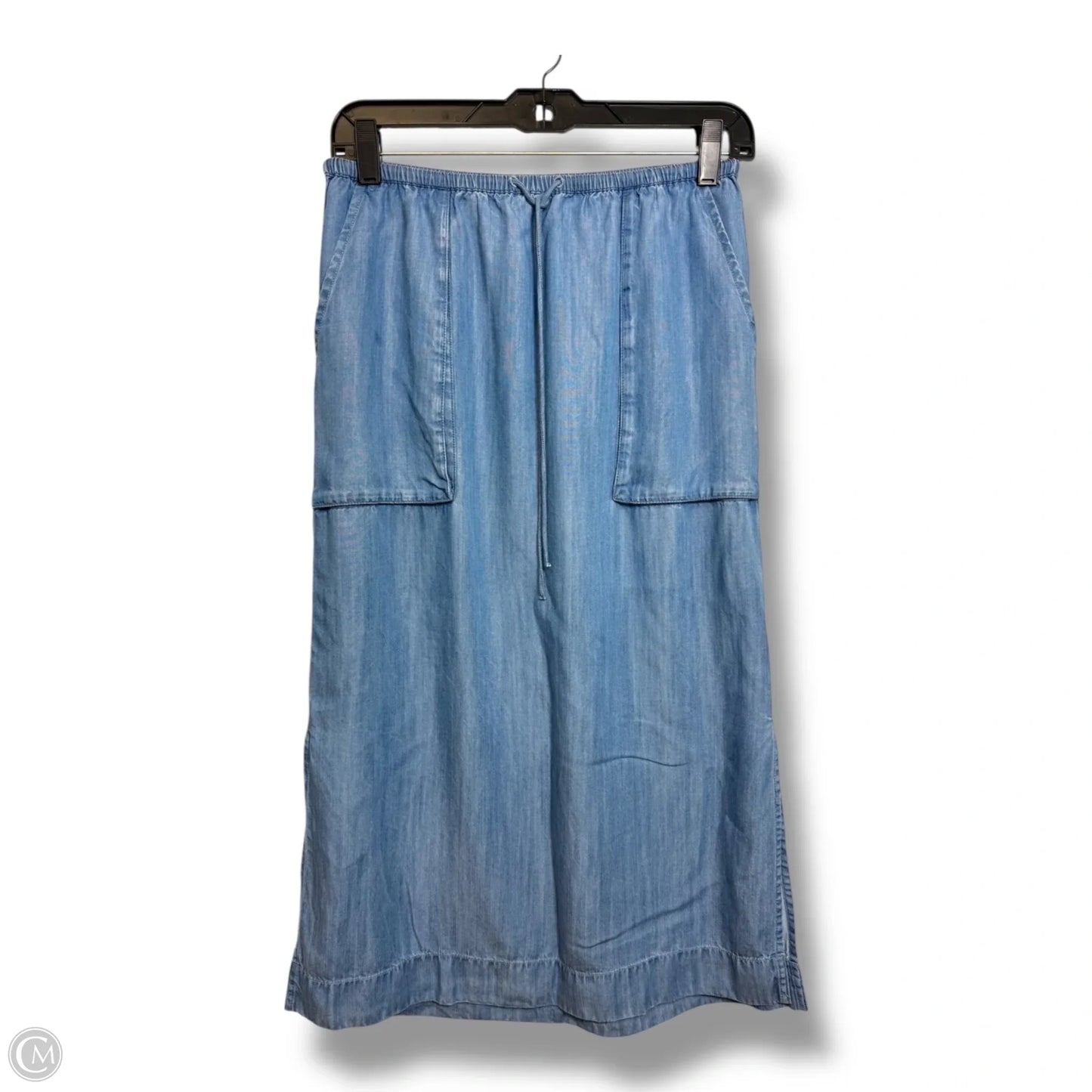 Skirt Midi By Haven In Blue Denim, Size: Xs