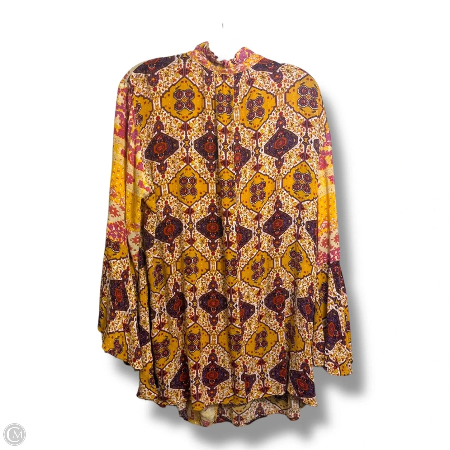Top Long Sleeve By Umgee In Yellow, Size: 1x