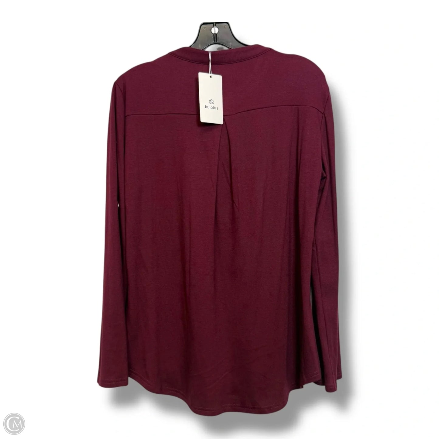 Top Long Sleeve By Clothes Mentor In Maroon, Size: L