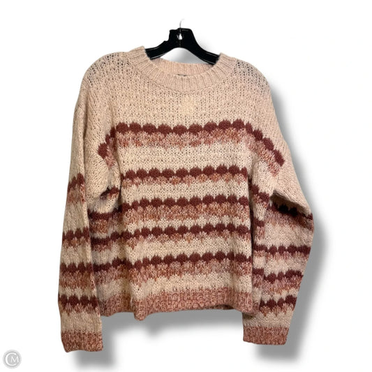 Alpaca Wool Sweater By Elsamanda In Beige, Size: L
