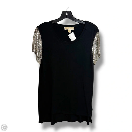 Top Short Sleeve By Michael By Michael Kors In Black, Size: M