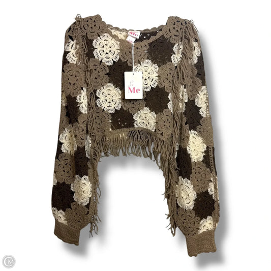 Poncho By Cme In Beige, Size: S
