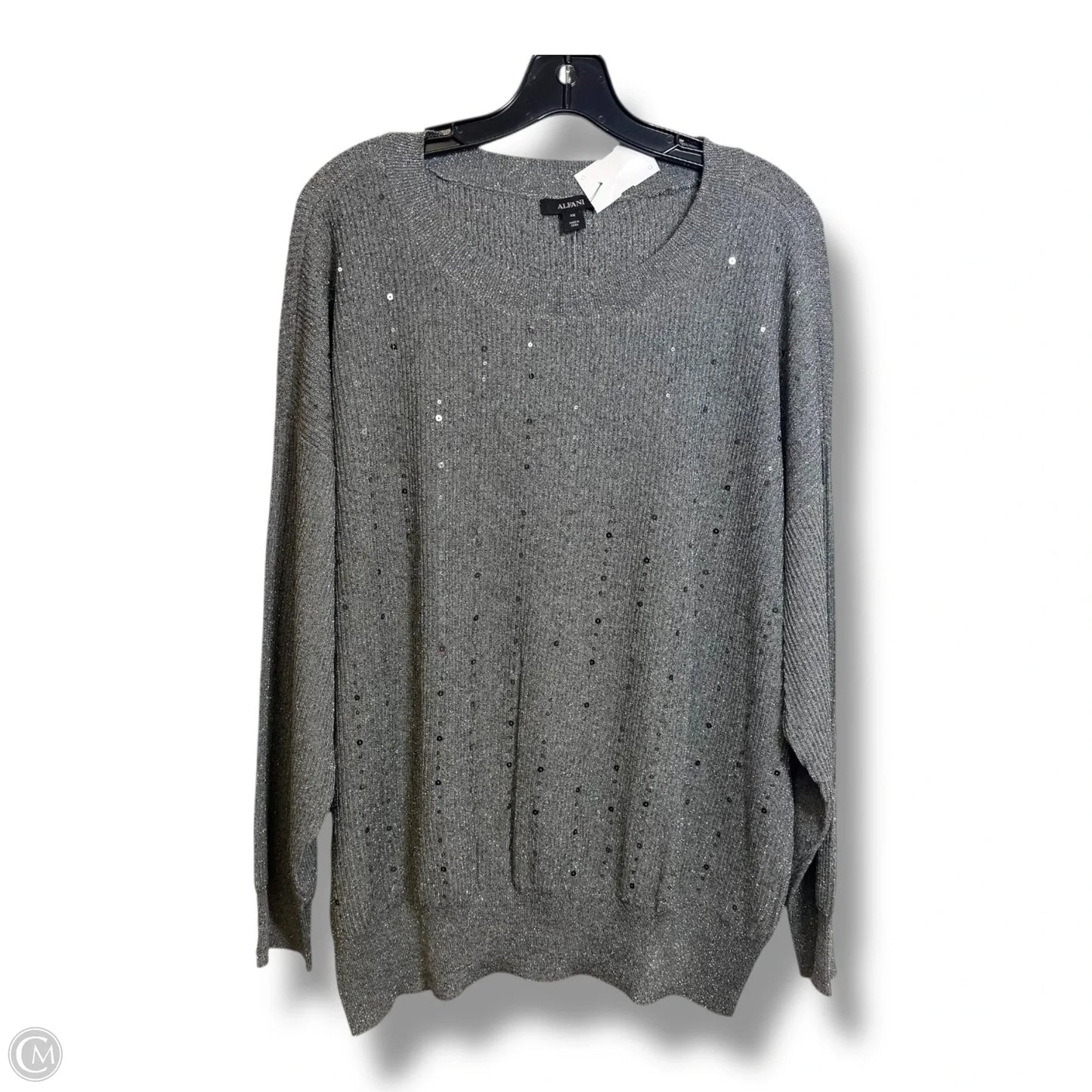Sweater By Alfani In Silver, Size: 2x